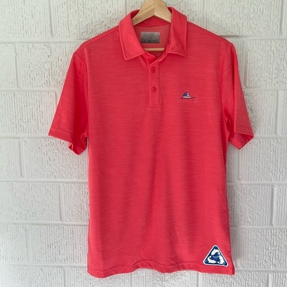 Ocean Coast Men’s Performance Polo Shirt Marlin USA Logo Size Small - Picture 1 of 9